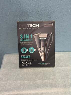 Pritech Professional 3-in-1 Grooming Set Hair Clipper Foil Shaver Nose Trimmer